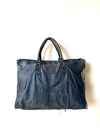 2000’s Balenciaga Navy Blue XL Weekender Bag