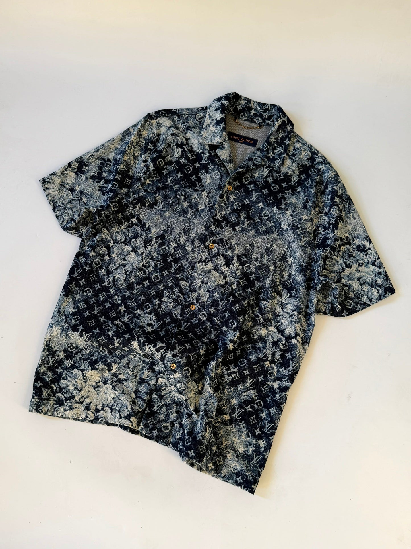 Louis Vuitton Hawaiian Tapestry Denim Polo