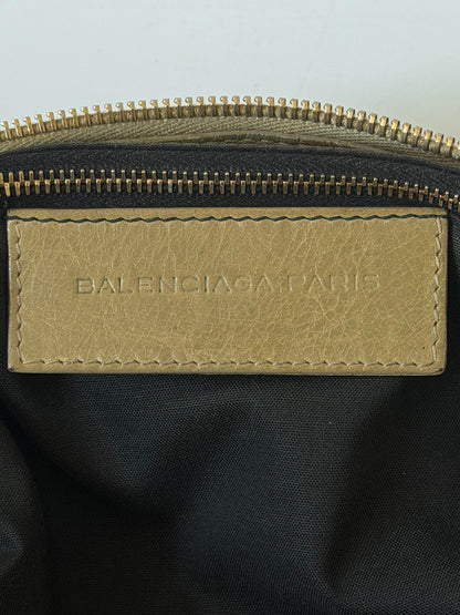 2000’s Balenciaga Beige Giant 12 Gold Motorcross City Bag