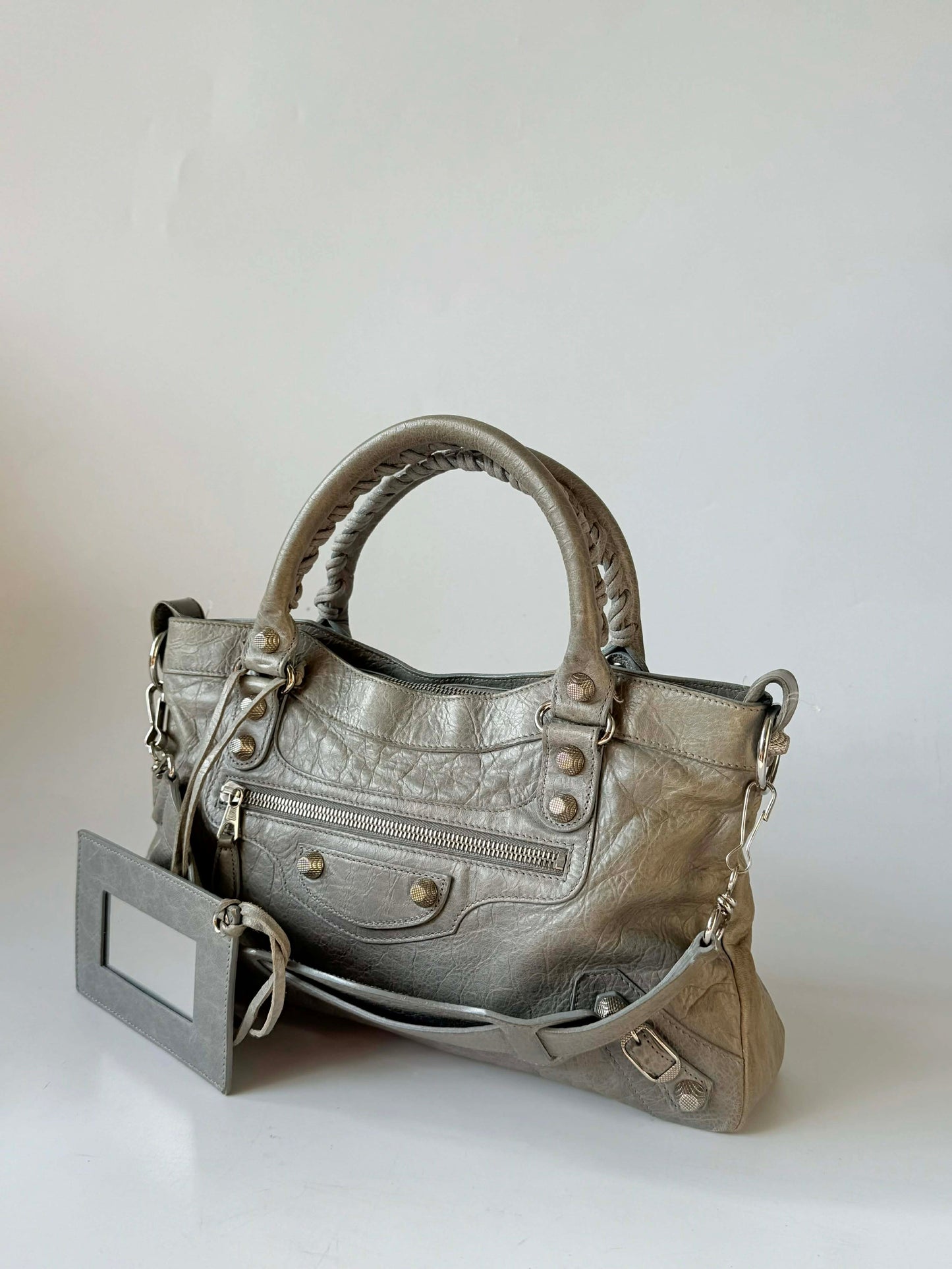 2000’s Balenciaga Gray Giant 12 Silver Classic First Bag