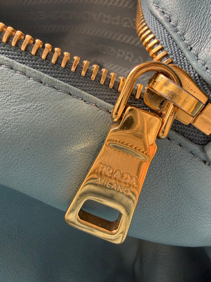 Prada x James Jean Glace Calf Rabbit Print Bauletto Opaline