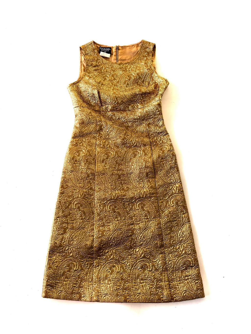 Chanel Boutique F/W1996 Gold Brocade "Mughal" Set