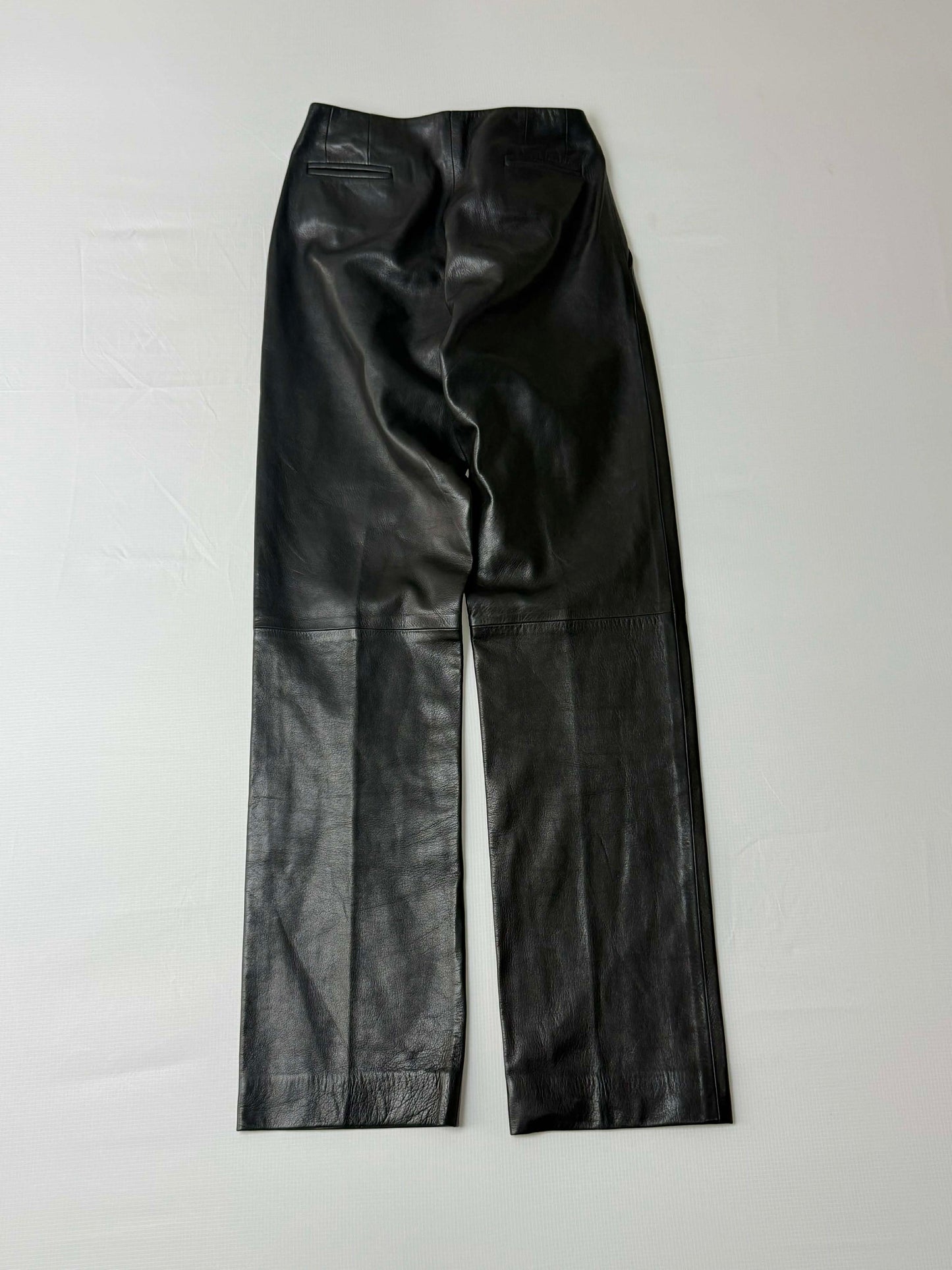 Gucci by Tom Ford 1997 Belted Leather Wide Pants