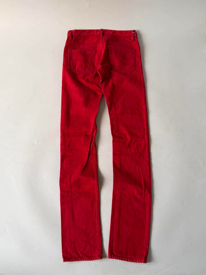 Dior Homme by Hedi Slimane 2005 Red Jeans