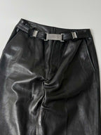 1997-1998 Gucci by Tom Ford Black Leather Tube & Pants Set