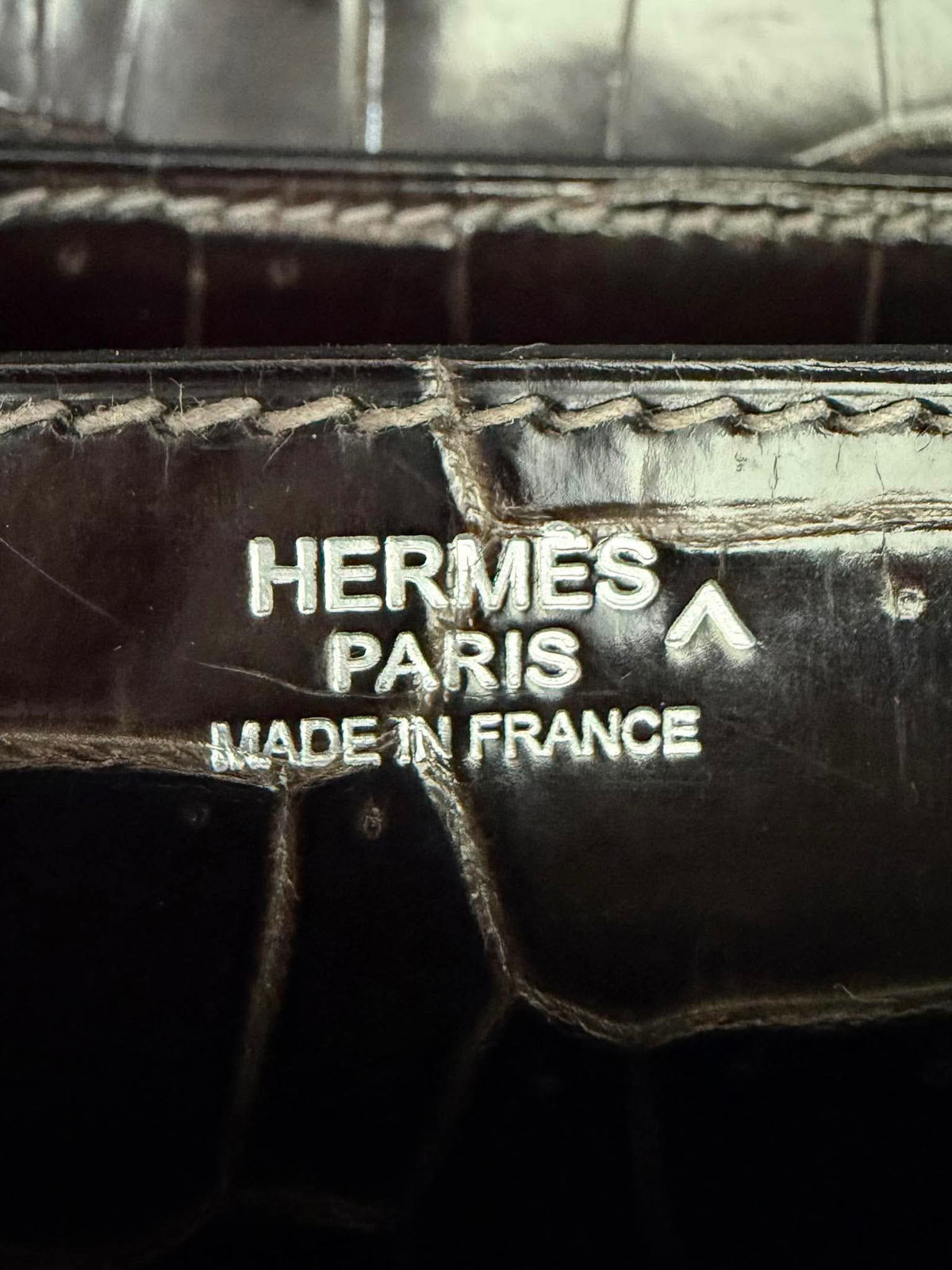 Hermes Kelly 2013 Depeches Exotic Crocodile Briefcase Bag