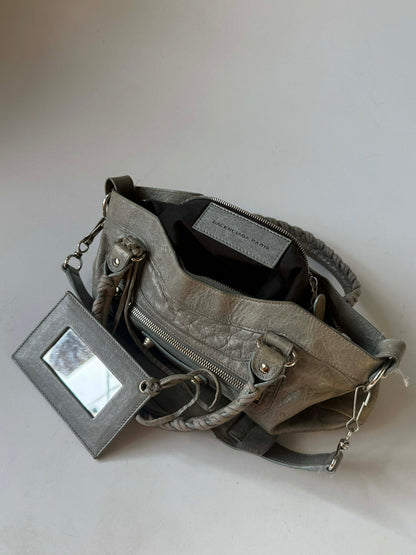 2000’s Balenciaga Gray Giant 12 Silver Classic First Bag