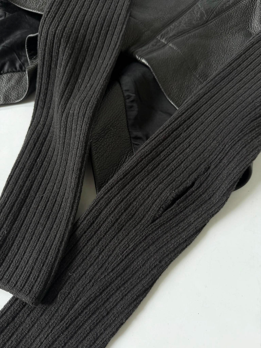 Rick Owens Black Naska Leather Jacket