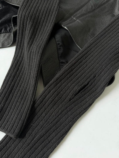 Rick Owens Black Naska Leather Jacket