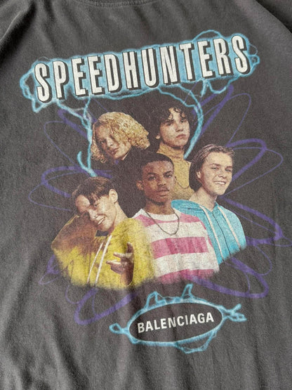 Balenciaga Grey "Speedhunters" Oversized Long-Sleeve T-Shirt