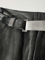 1997-1998 Gucci by Tom Ford Black Leather Tube & Pants Set