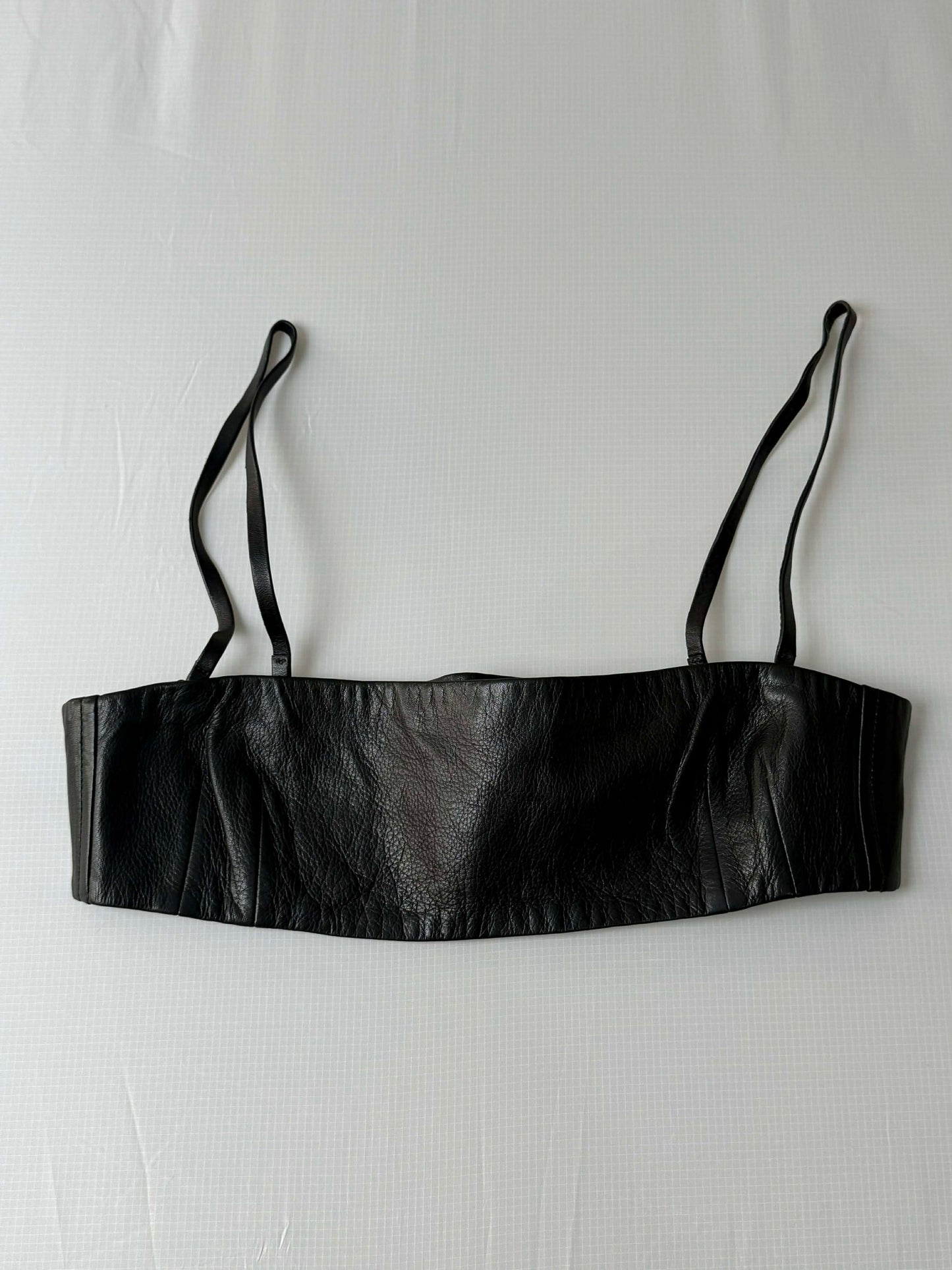 1997-1998 Gucci by Tom Ford Black Leather Tube & Pants Set