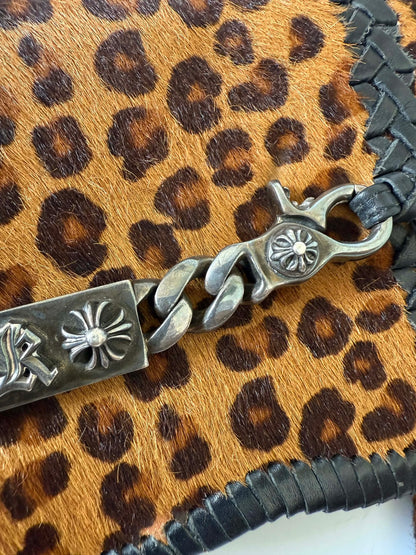 RARE Chrome Hearts Leopard Pony Hair “Fuck you” Clutch Bag