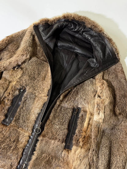 2000’s Prada Reversible Rabbit Fur Leather Jacket