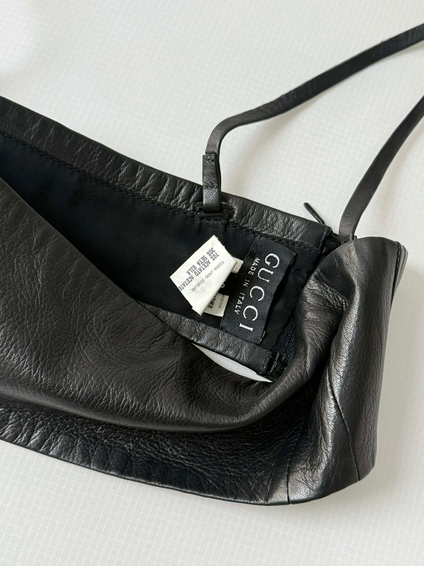 Gucci by Tom Ford S/S 1998 Black Tube Bralette Crop Top