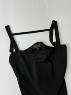 S/S 1998 Gucci by Tom Ford Black Bodycon Stretch Strap Top