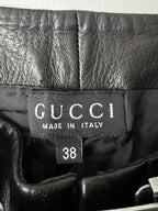 1997-1998 Gucci by Tom Ford Black Leather Tube & Pants Set