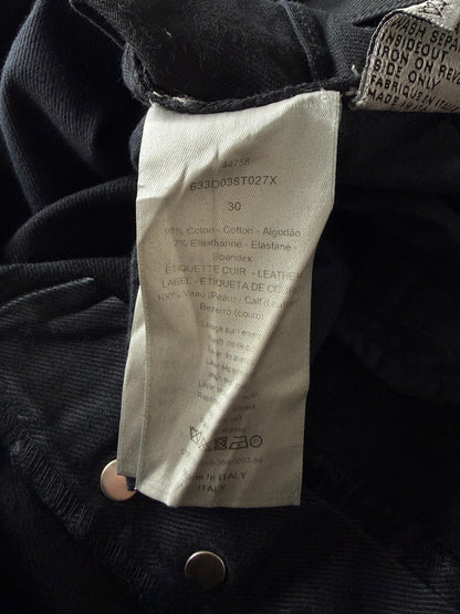 Dior Homme Autumn 2014 Crash Distressed Black Denim
