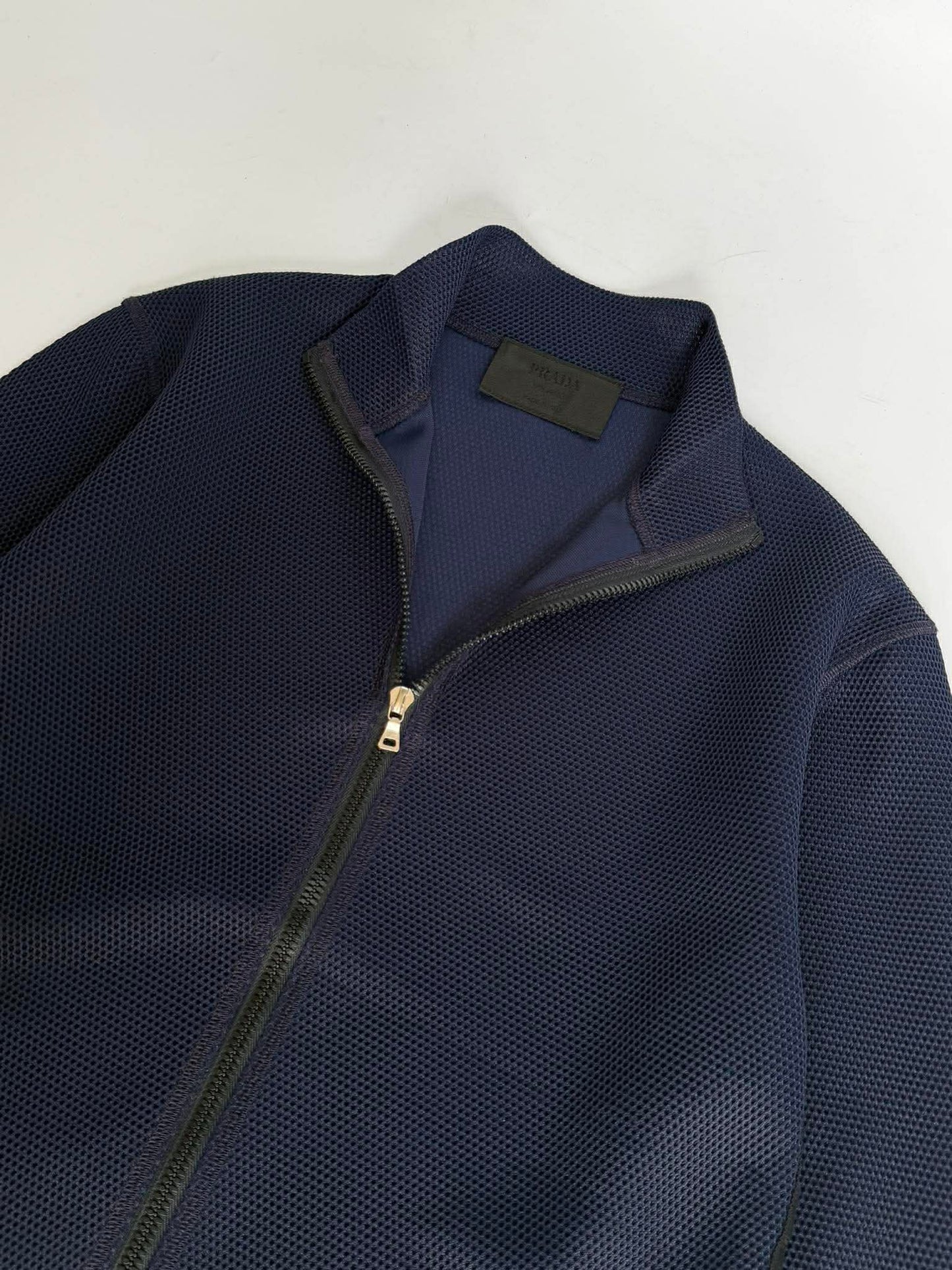 Prada Navy Blue Zip Jacket