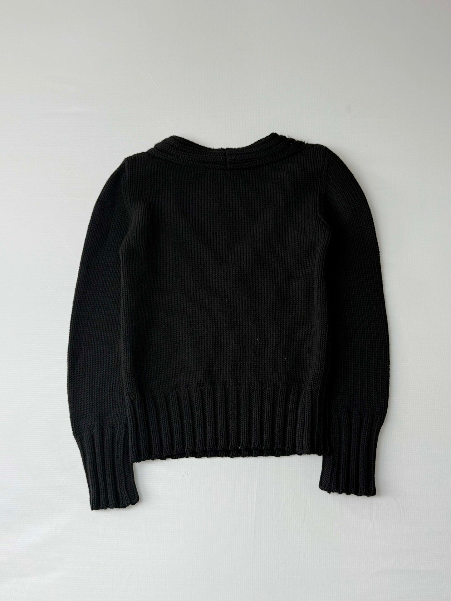 F/W 1997 Gucci by Tom Ford Wool V-Neck Ribbed Sweater