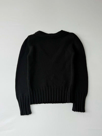 F/W 1997 Gucci by Tom Ford Wool V-Neck Ribbed Sweater