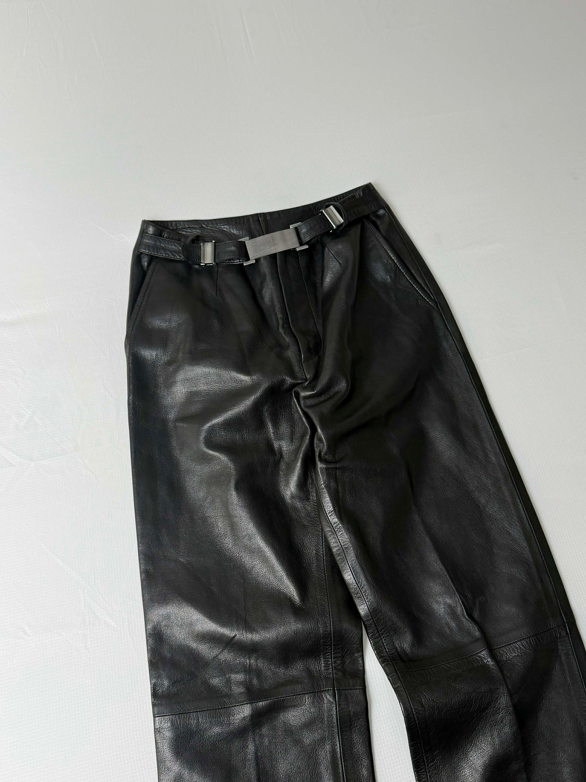 1997-1998 Gucci by Tom Ford Black Leather Tube & Pants Set