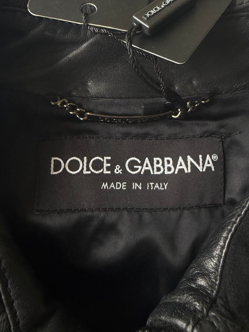 A/W2008 Dolce & Gabbana Patchwork Circle Leather Jacket