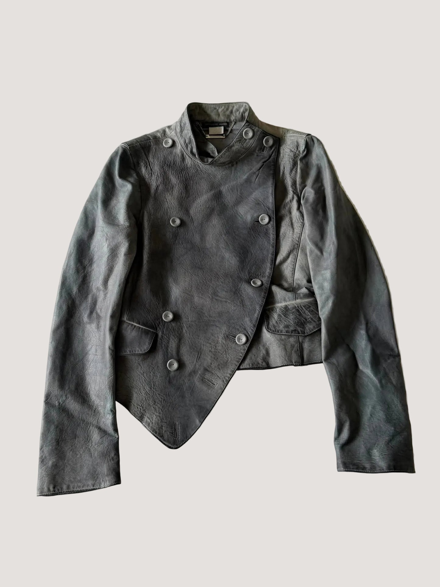 Vintage Alexander McQueen JOYCE Asymmetric Leather Jacket