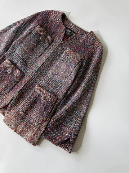 Chanel Multi Color Tweed Jacket