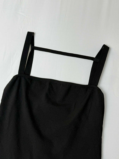 S/S 1998 Gucci by Tom Ford Black Bodycon Stretch Strap Top