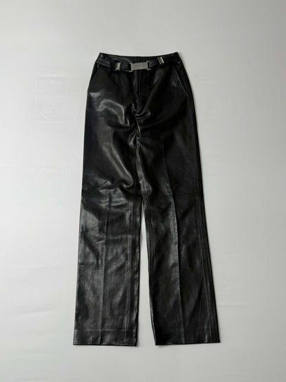 1997-1998 Gucci by Tom Ford Black Leather Tube & Pants Set