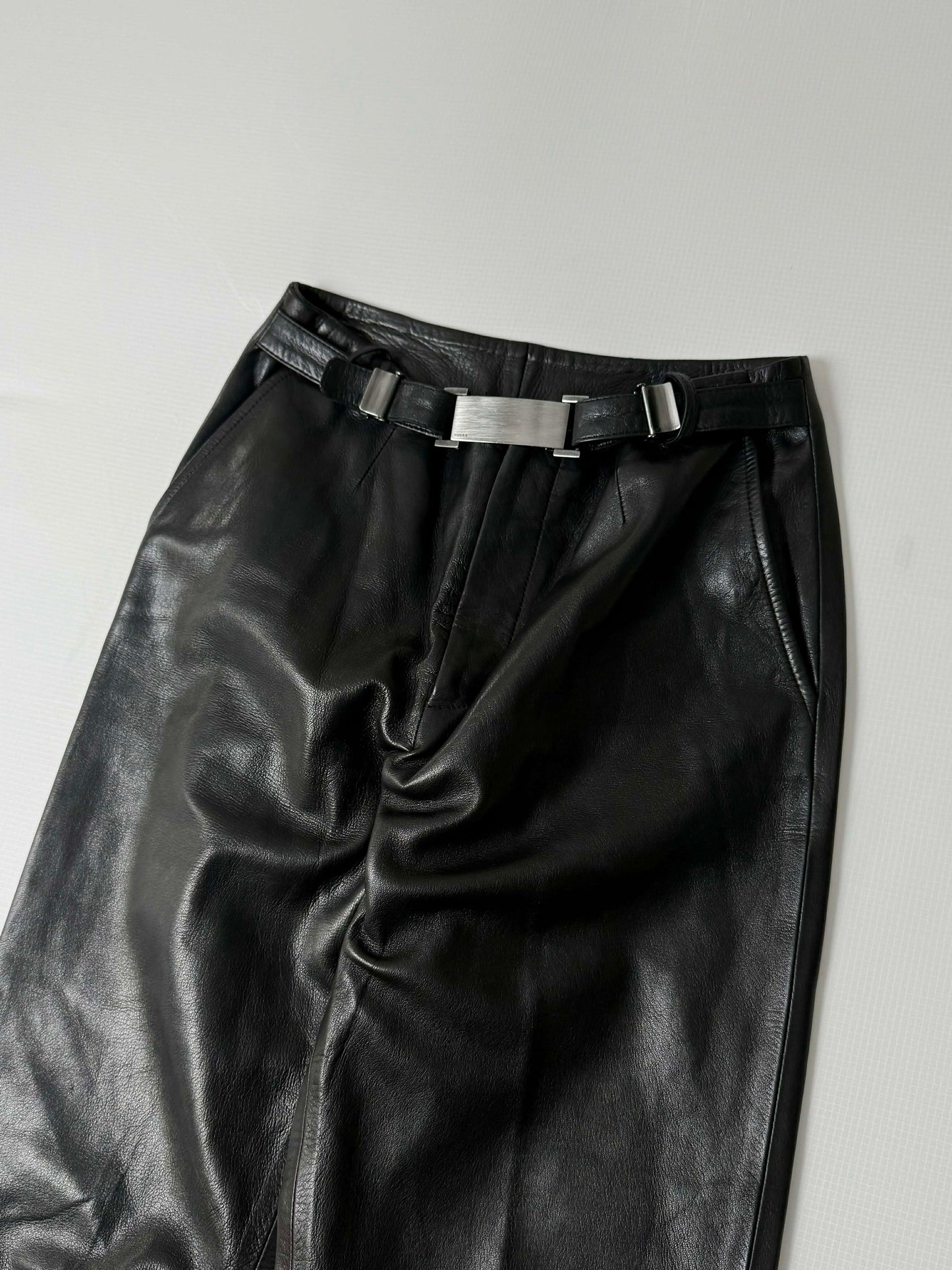 1997-1998 Gucci by Tom Ford Black Leather Tube & Pants Set