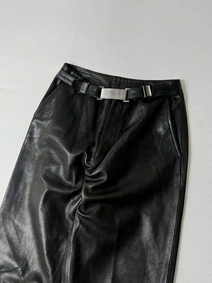 1997-1998 Gucci by Tom Ford Black Leather Tube & Pants Set