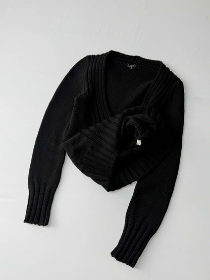 F/W 1997 Gucci by Tom Ford Wool V-Neck Ribbed Sweater