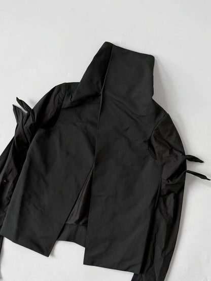 Rick Owens Temple Cropped Asymmetric Jacket
