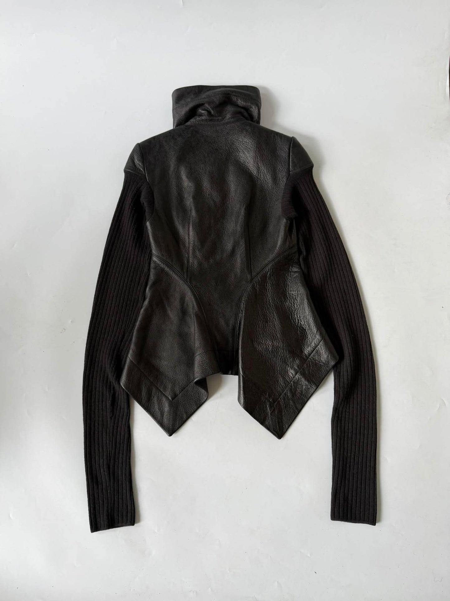 Rick Owens Black Naska Leather Jacket