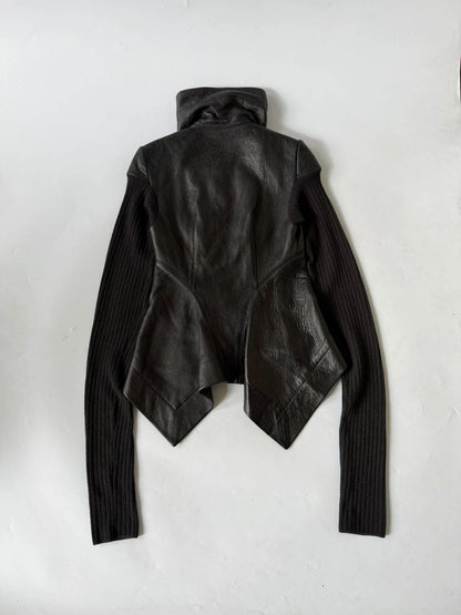 Rick Owens Black Naska Leather Jacket