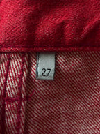 Dior Homme by Hedi Slimane 2005 Red Jeans