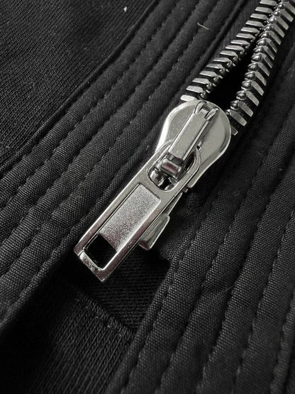 Rick Owens Black Mid-Length Wizard Hoodie