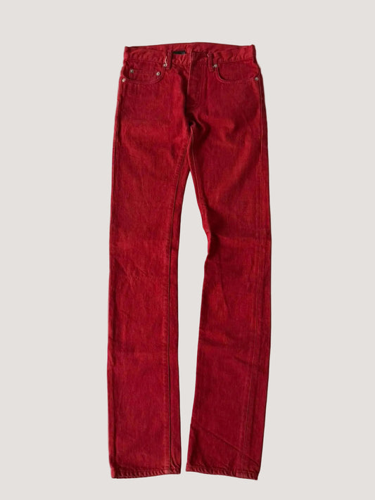 Dior Homme by Hedi Slimane 2005 Red Jeans