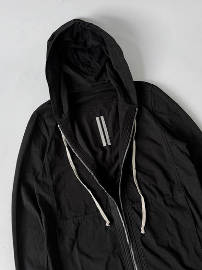 Rick Owens Black Mid-Length Wizard Hoodie