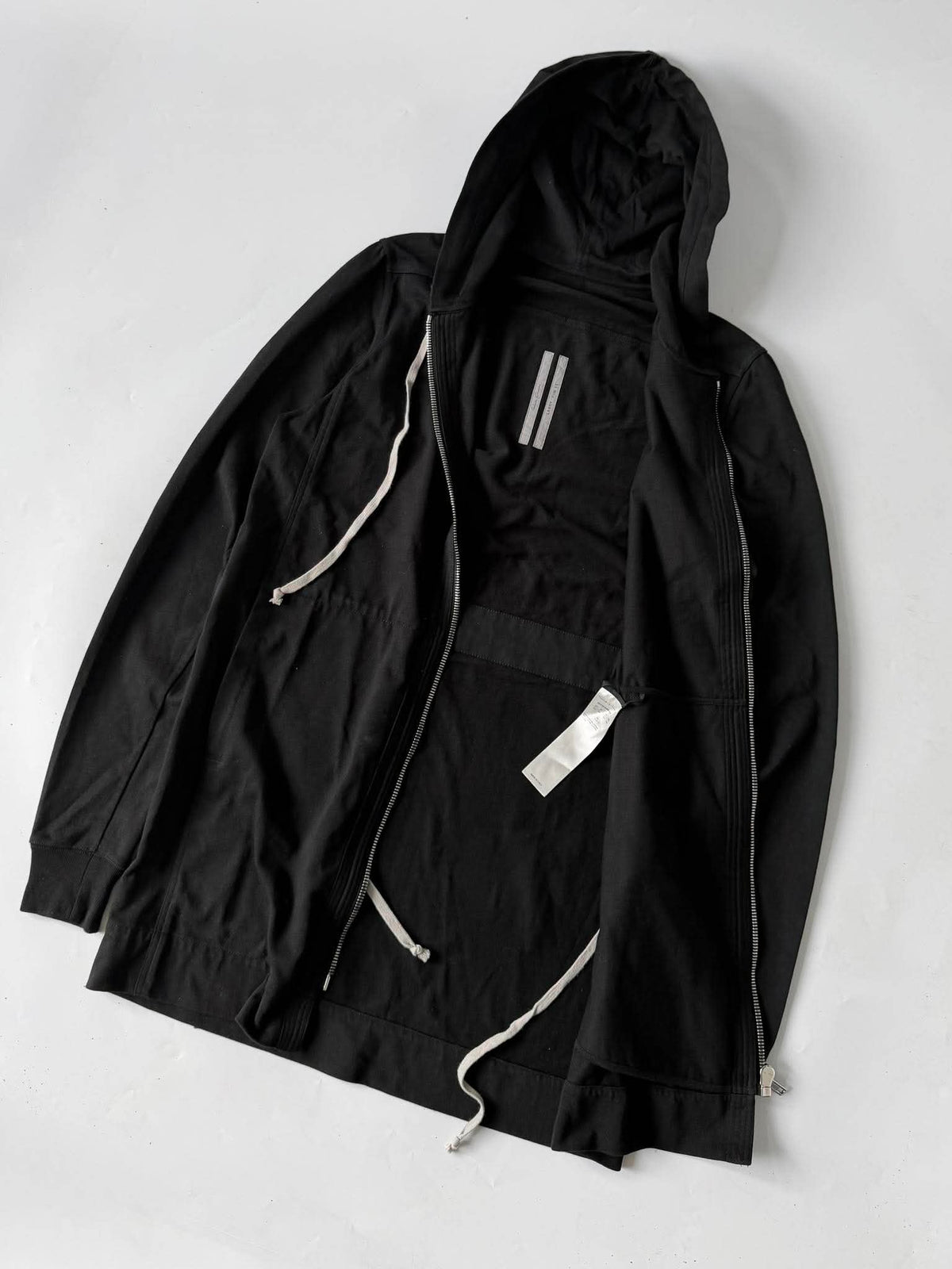 Rick Owens Black Mid-Length Wizard Hoodie