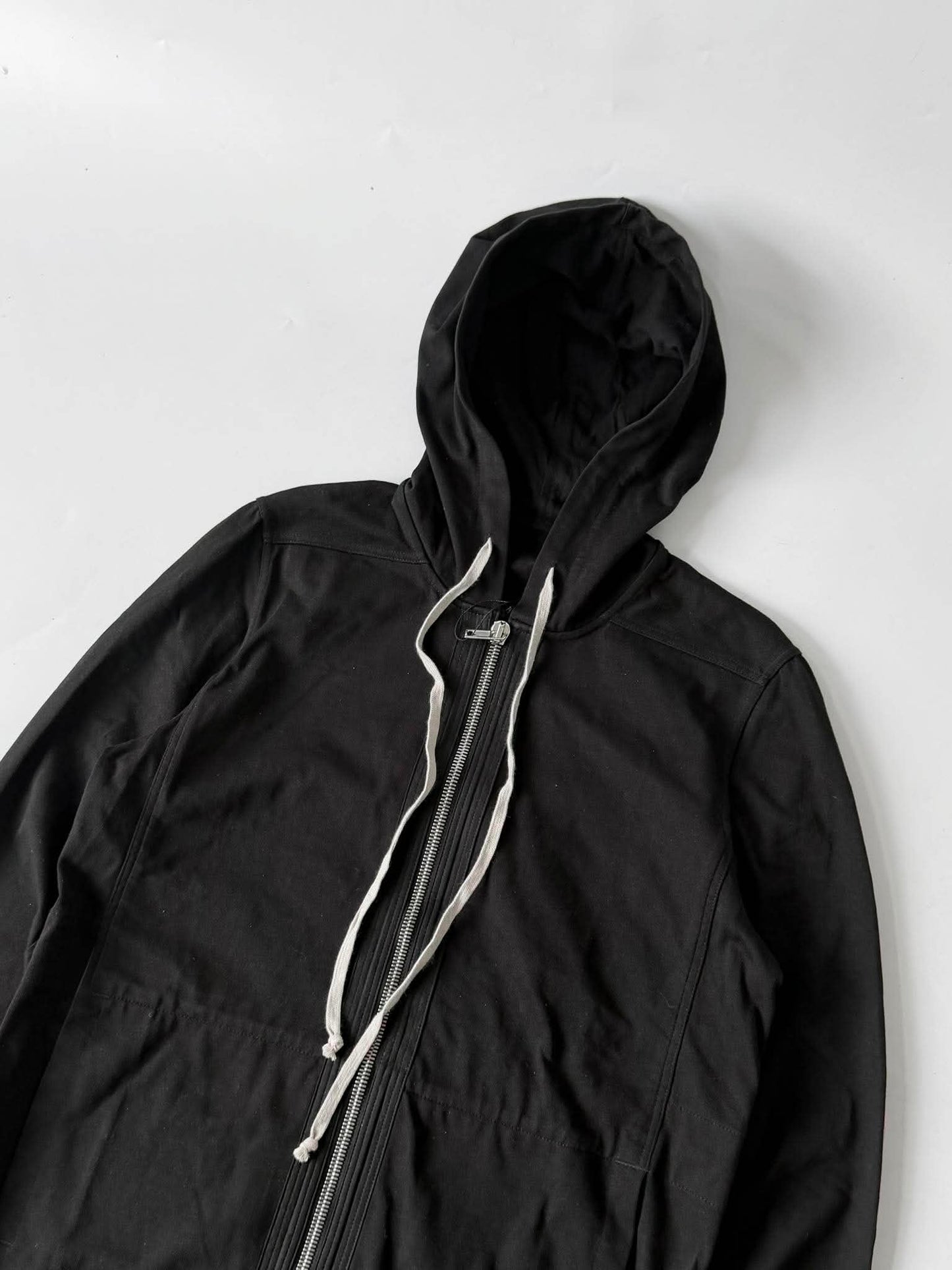 Rick Owens Black Mid-Length Wizard Hoodie