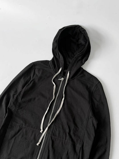 Rick Owens Black Mid-Length Wizard Hoodie