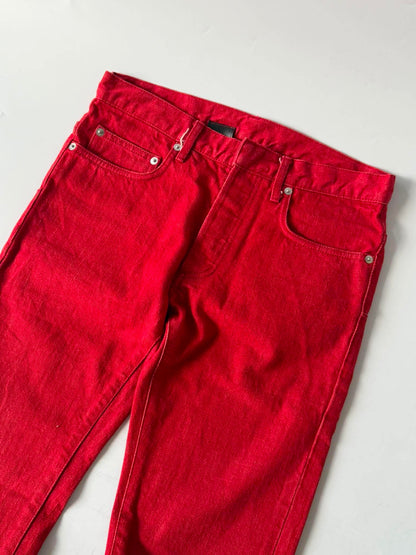 Dior Homme by Hedi Slimane 2005 Red Jeans