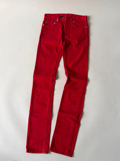Dior Homme by Hedi Slimane 2005 Red Jeans