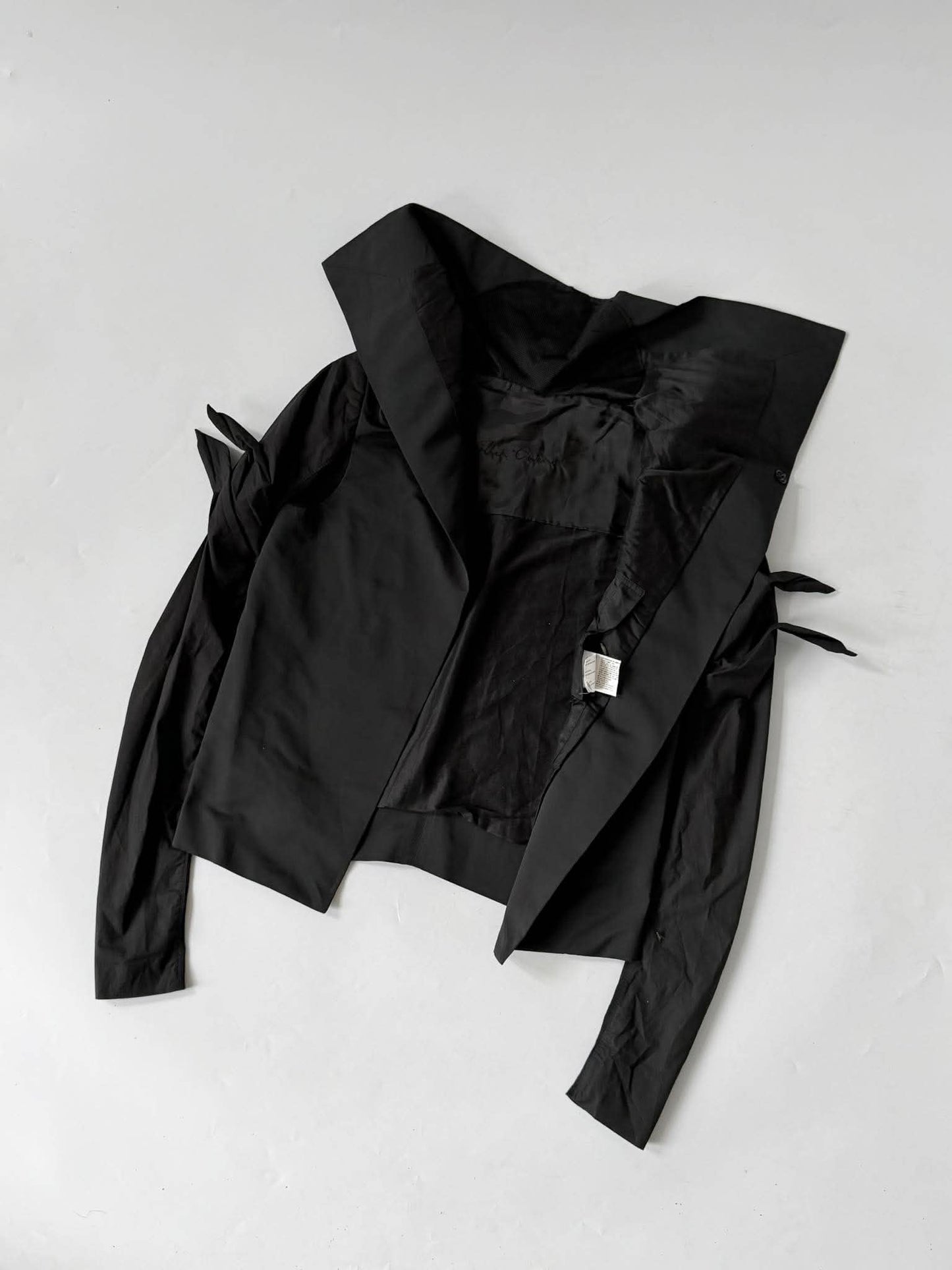 Rick Owens Temple Cropped Asymmetric Jacket