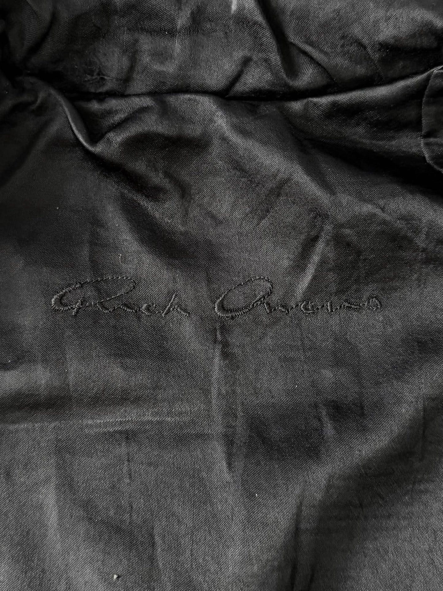 Rick Owens Black Naska Leather Jacket