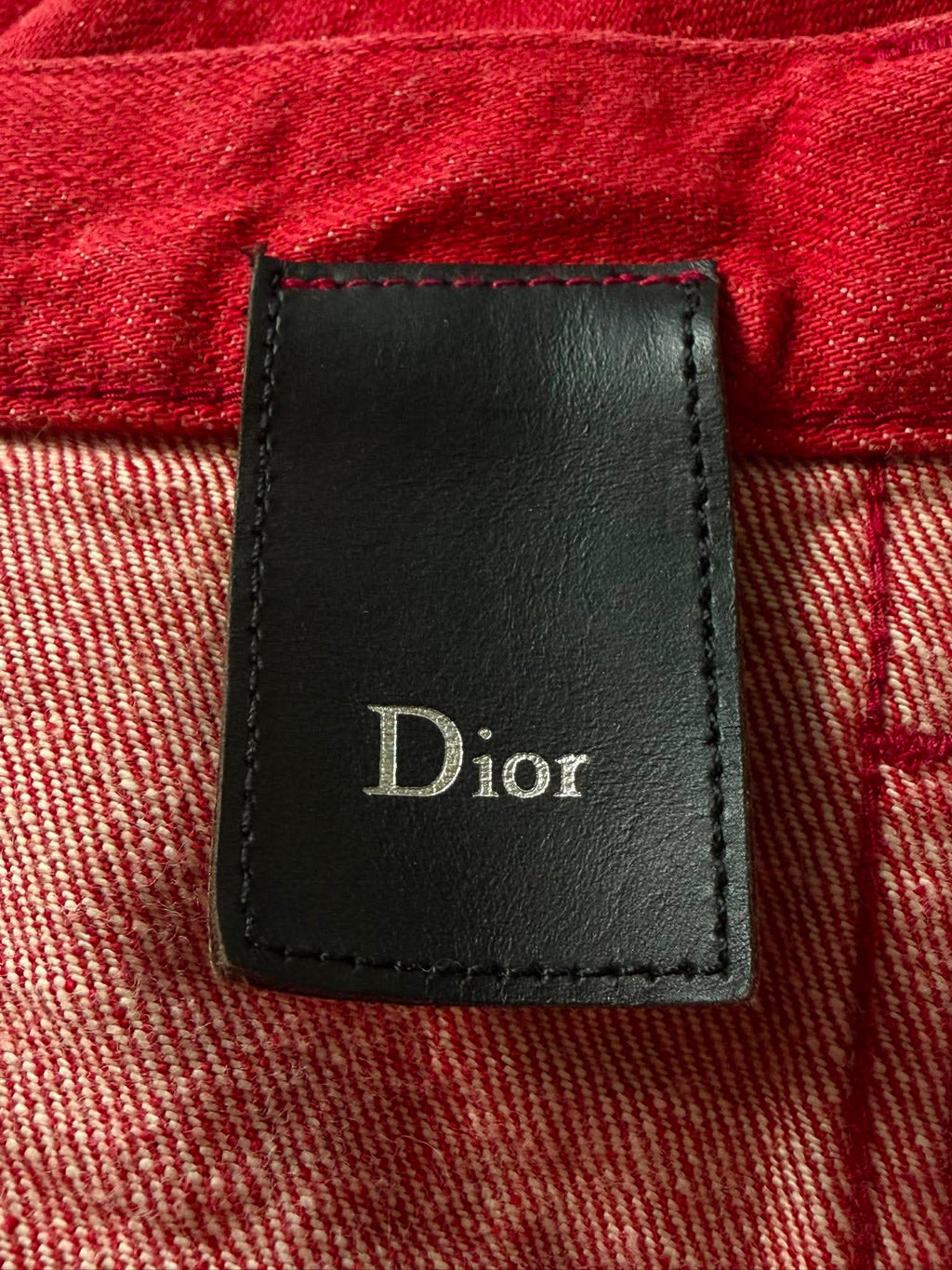Dior Homme by Hedi Slimane 2005 Red Jeans
