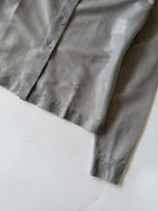 1990’s Chanel Gray Mesh Long-Sleeve Shirt